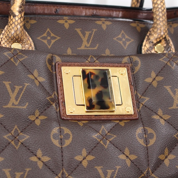 Louis Vuitton Limited Edition Exotique Python Monogram Etoile Tote Travel Bag GM - Picture 6 of 12